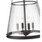 Z-Lite Prescott 4 Light Pendant, Matte Black & Clear 341P18-MB - alternate 5